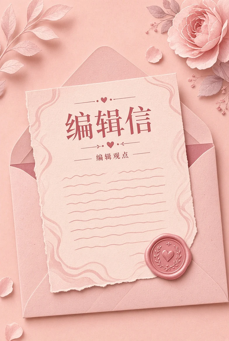 编辑信手写信纸插画